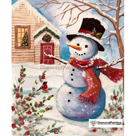 The 1st Snowman Christmas Diamond Painting Kit